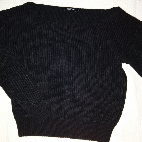 Boohoo crop off shoulder sweater - Picture 2 of 3